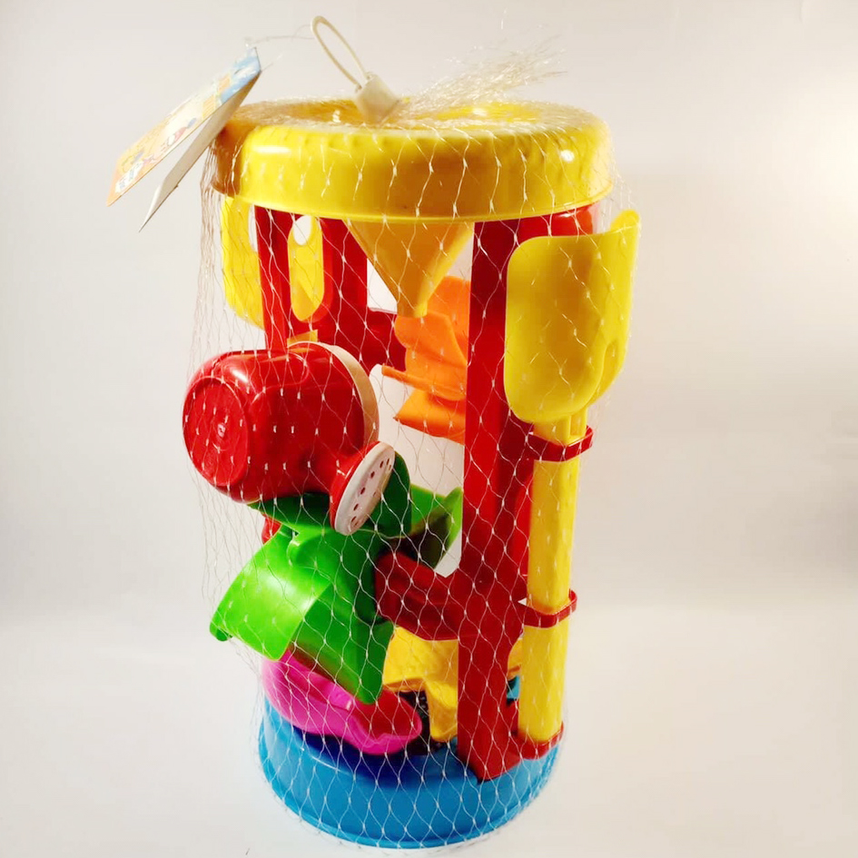 Bộ đồ chơi xúc cát cỡ to 6 chi tiết có guồng quay