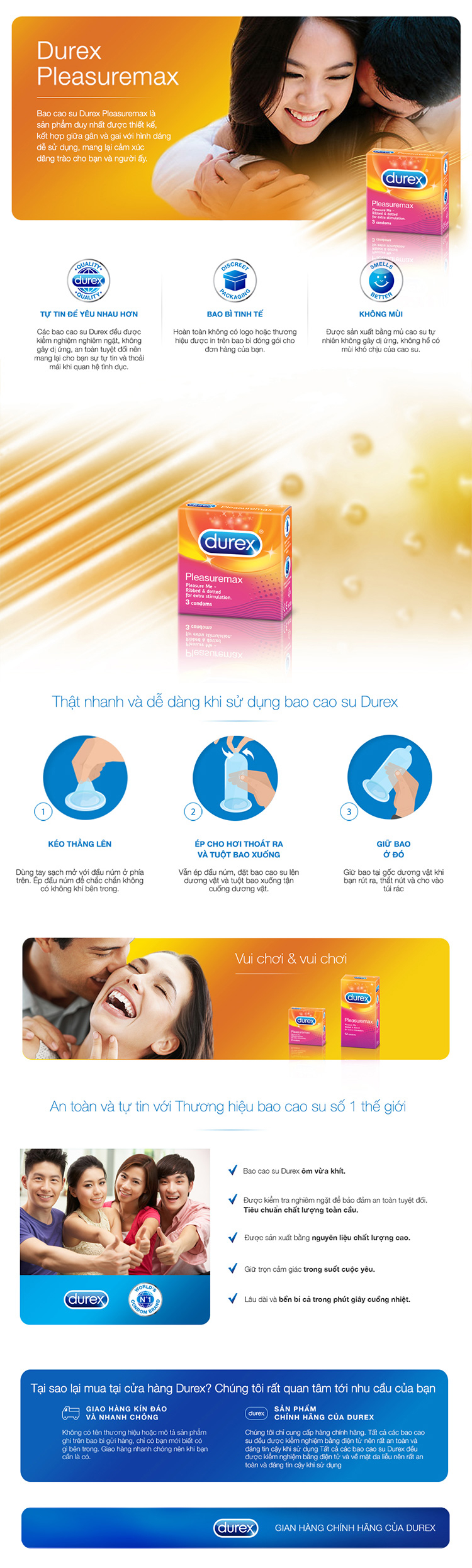 Bao Cao Su Durex Pleasuremax 3S - 40128