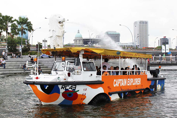 Vé Tham Quan Singapore Bằng Xe Ducky Wacky
