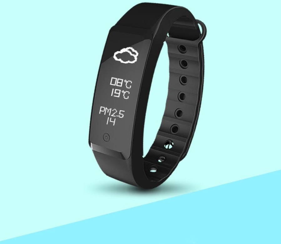 Vòng Đeo Tay Thể Thao Thông Minh Cảm Ứng Toàn Màn Hình QCT-W2 - Đen