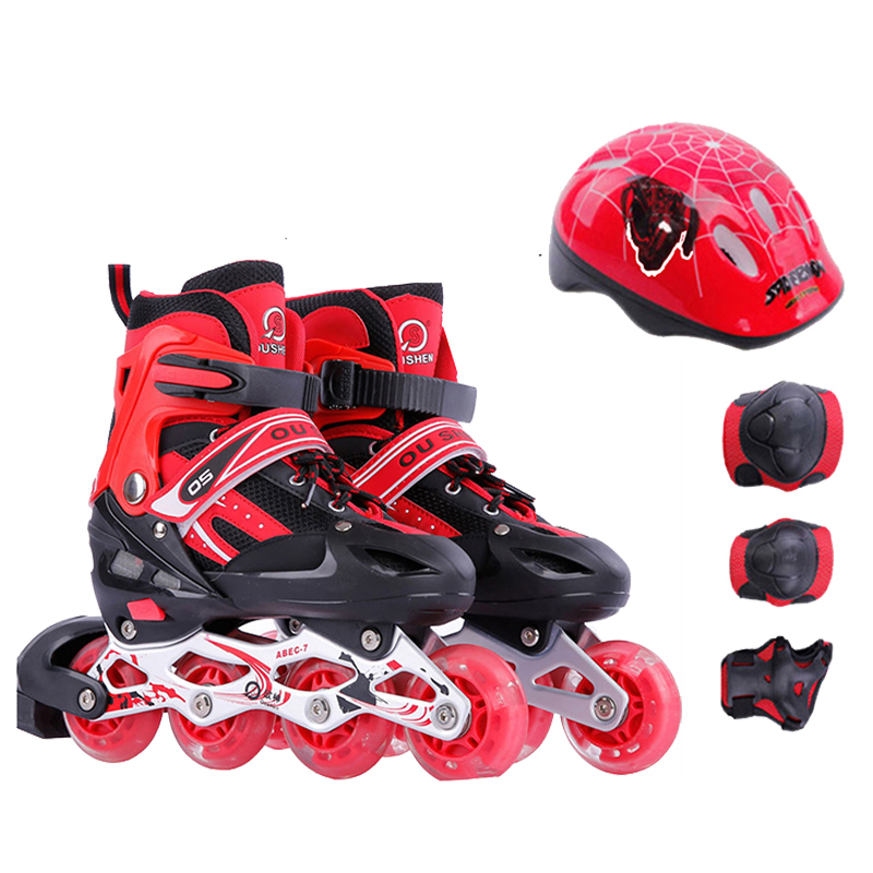 Combo Giày trượt patin OS bánh xe phát sáng + Mũ bảo hiểm + Bảo hộ chân tay
