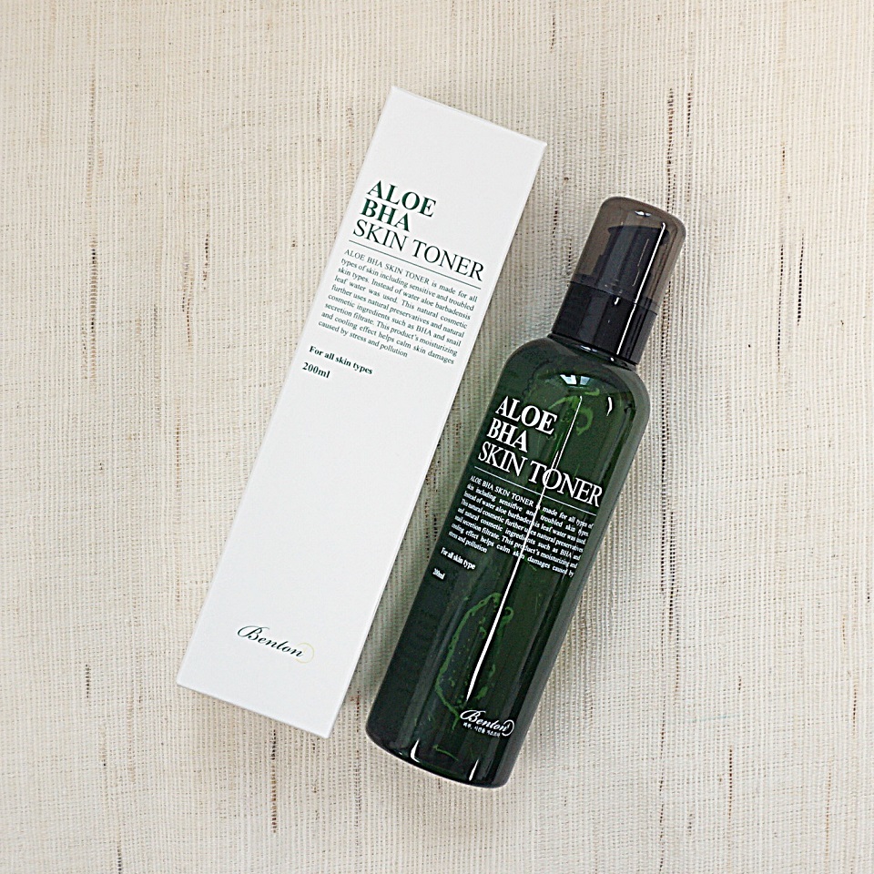 Nước hoa hồng cân bằng da chiết xuất lô hội Benton Aloe BHA Skin Toner 200ml