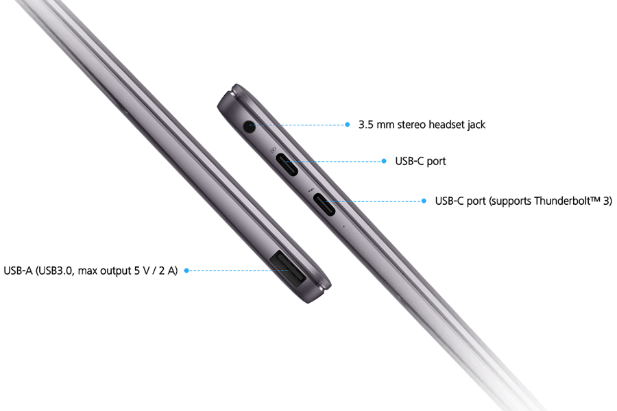 Laptop Huawei MateBook X Pro Core i7-8550U/ Win10 (13.9 inch) - Silver - Hàng Chính Hãng