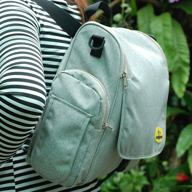 Balo Baby Phượt Beesmart BEEBABYPHUOT - Xám