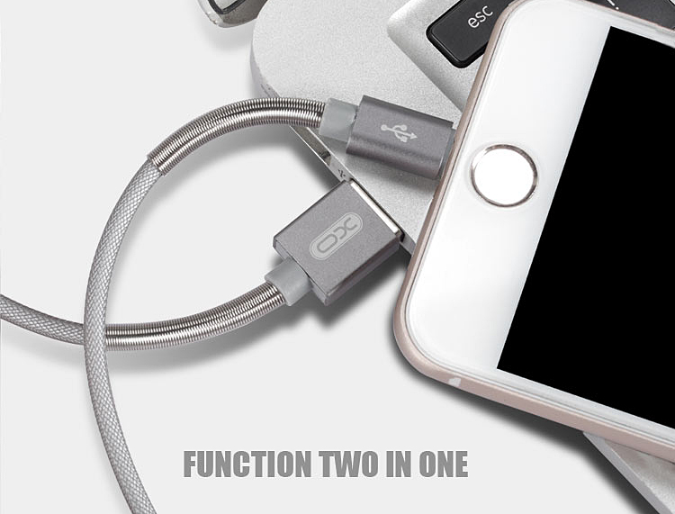 Cáp Lò Xo Sạc Nhanh Lightning XO NB27 (1m) - Hàng Chính Hãng