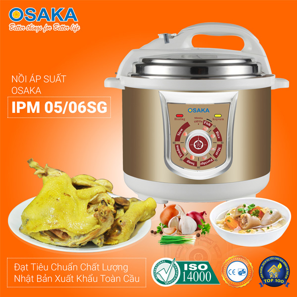 Nồi Áp Suất Osaka IPM-06SG (6 lít)