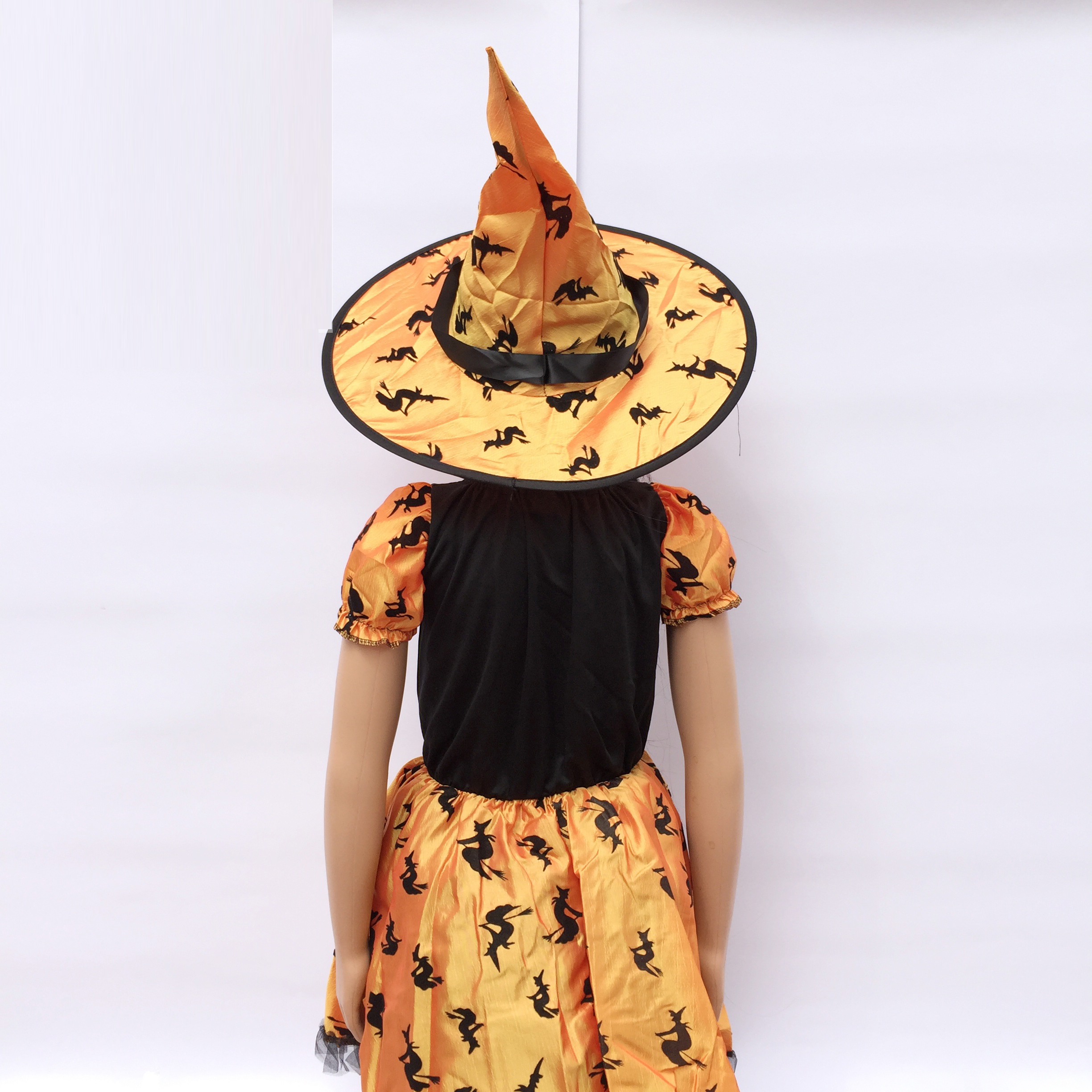 Set váy mũ hóa trang phù thủy cho bé từ 4-6 tuổi chơi trung thu, Halloween