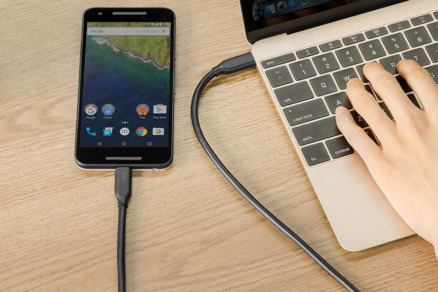 Cáp Sạc USB Type-C Ra USB Type-C 3.1 Gen 1 Anker Powerline 0.9M A8183 - Hàng Chính Hãng