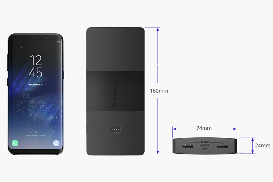Pin Sạc Dự Phòng Tronsmart 20100mAh BRIO PBD20 (Đen) - Hàng Chính Hãng
