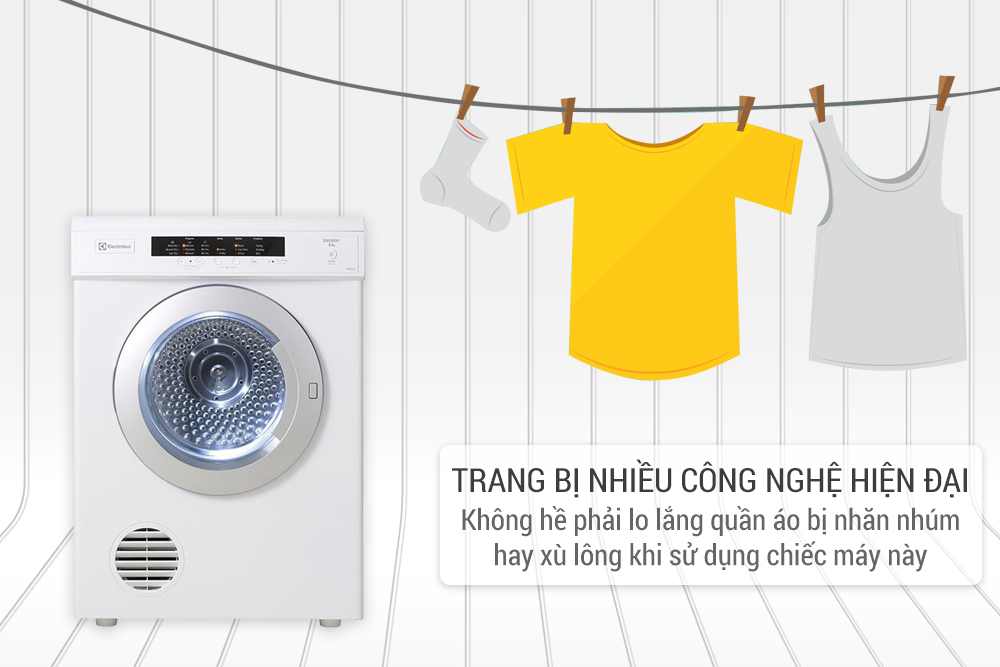 Máy Sấy Cửa Trước Electrolux EDV6552 (6.5kg) - Trắng