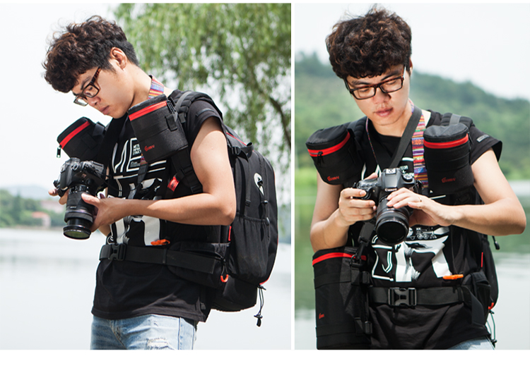 Túi Đựng Ống Kính Máy Ảnh Rimma (EIRMAI) AC06 Đa Chức Năng, Có Đai Đeo  Chuyên Dụng