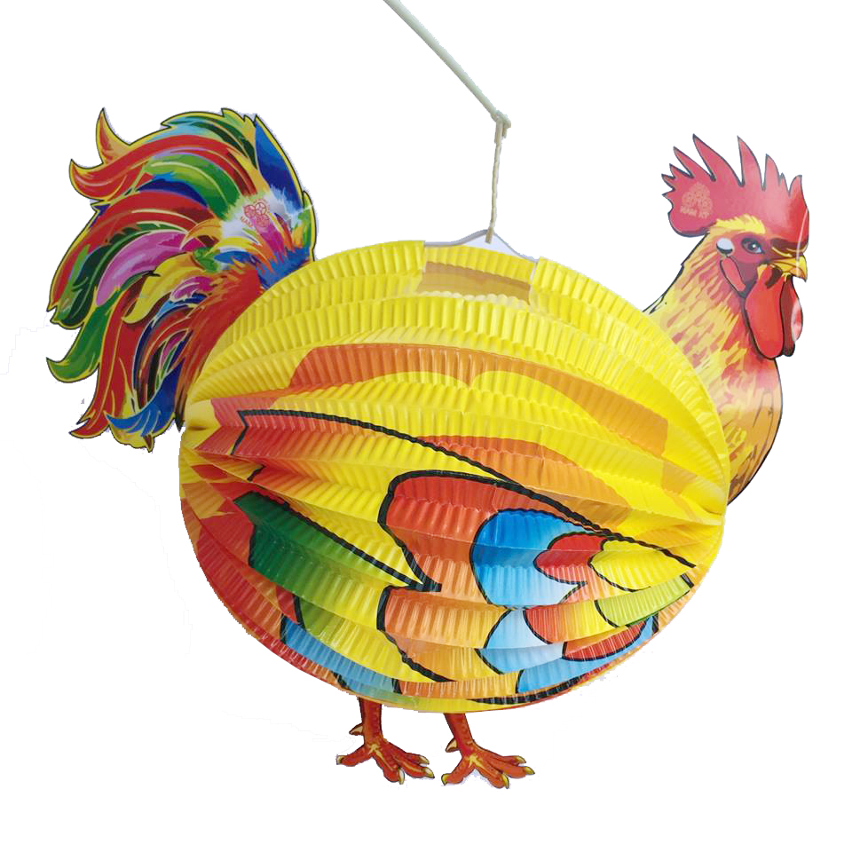  Product Product Product Product Đèn lồng trung thu bằng giấy cỡ to - Hình gà trống