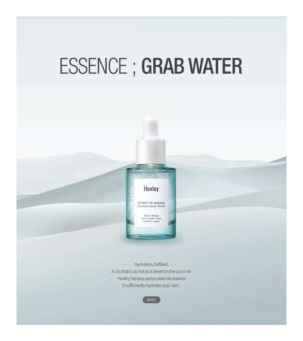 Tinh chất dưỡng ẩm cao cấp dành cho da khô, da dầu Huxley Essence Grap Water 30ml.