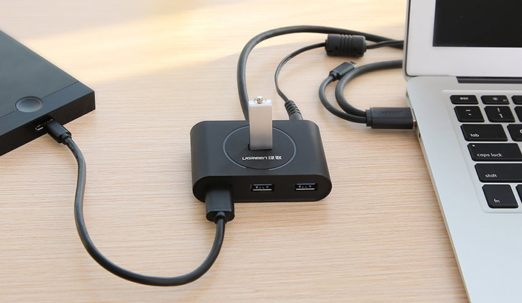 Hub USB OTG Ugreen 4 Cổng USB 3.0 20292 (15cm) - Hàng Chính Hãng