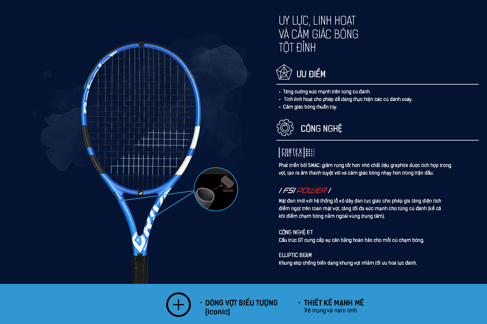 Vợt Tennis Babolat PURE DRIVE TEAM 2018 ( 285g) -101338 - Hàng Chính Hãng