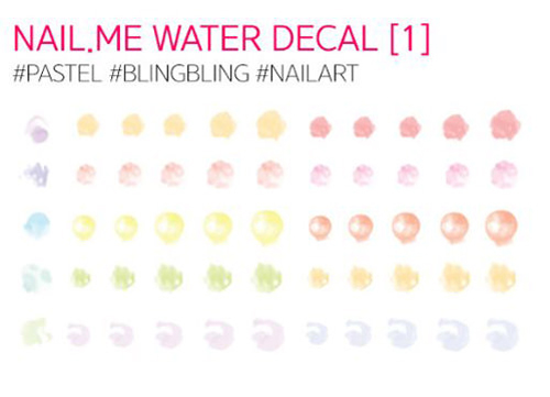 Miếng Dán Móng Tay Half Moon Eyes XI-M01 Nailme 01