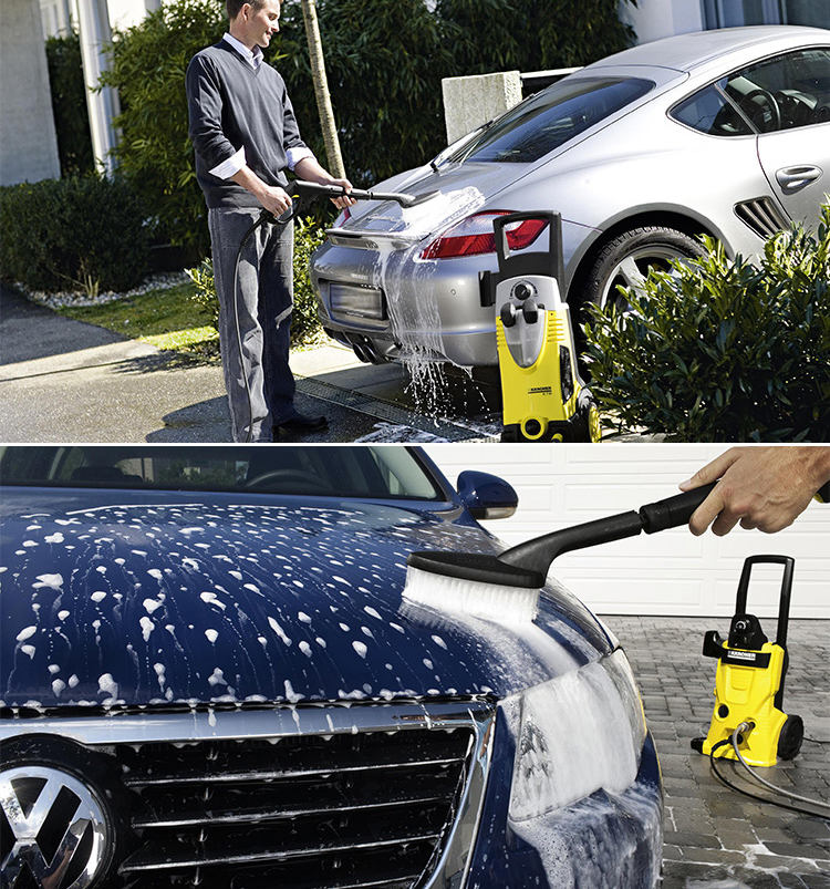 Bàn Chải Lau Chùi Ô Tô Kèm Đầu Xịt Karcher