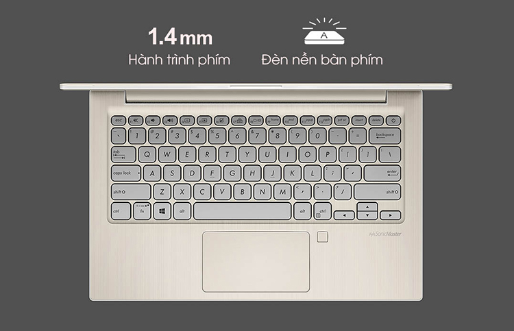 Laptop Asus Vivobook S13 S330UA-EY053T Core i3-8130U/Win10 (13.3 inch) (Gold) - Hàng Chính Hãng