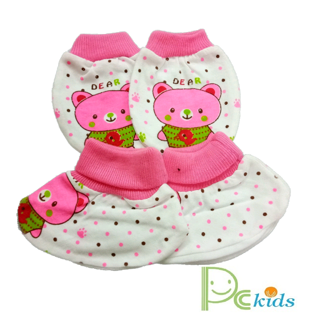 Combo 3 bộ bao tay chân cho bé sơ sinh