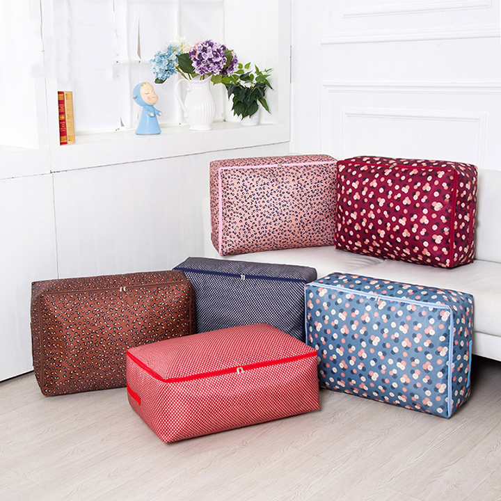 Túi đựng chăn màn chấm bi chống thấm