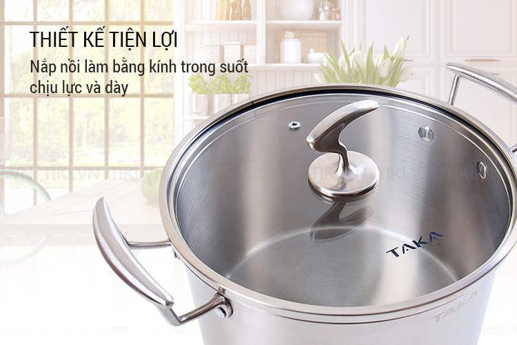 Bộ Nồi Inox Taka TKC03A (16 - 20 - 24cm)