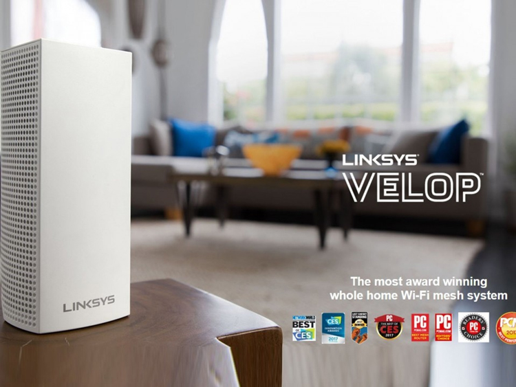 Linksys Velop Intelligent Mesh WiFi System AC6600 MU-MIMO (3-Pack) WHW0303-AH - Hàng Chính Hãng