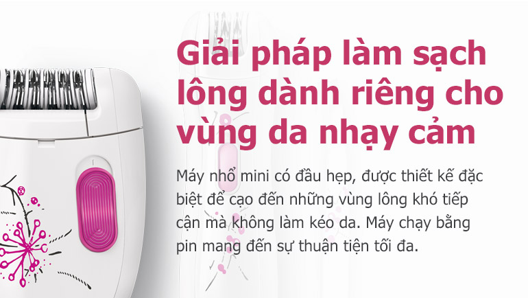 Máy Làm Sạch Lông Cho Nữ Philips HP6549