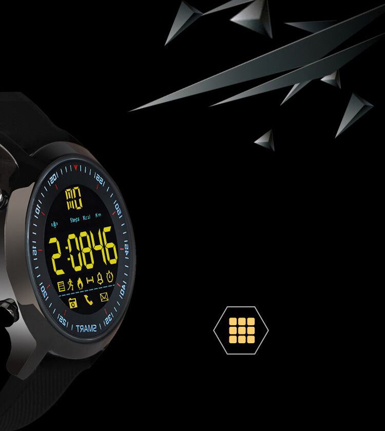 Vòng Đeo Tay Bluetooth Thông Minh Chống Nước Cho Nam Newman EX18 - Bạc Kim Loại