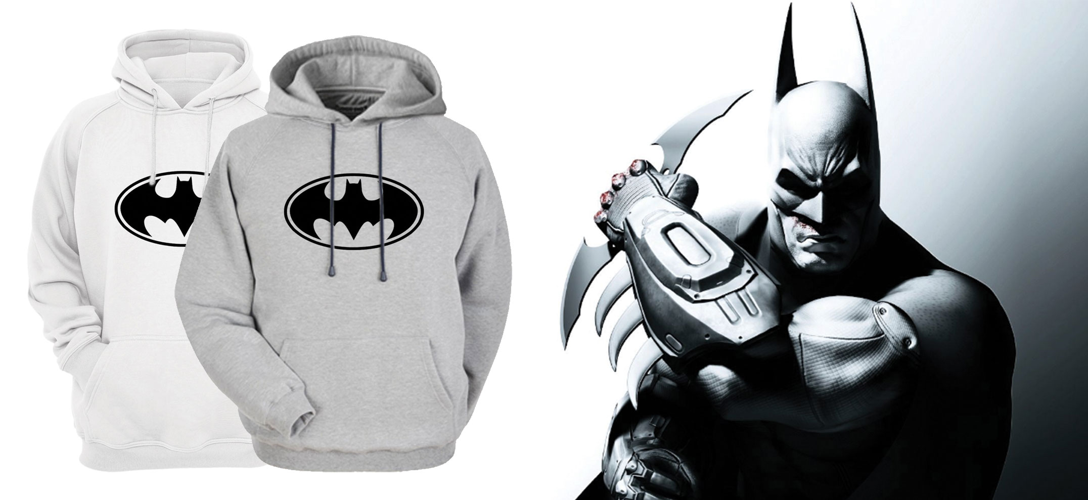 Áo Hoodie Tay Dài Có Mũ Bat Man