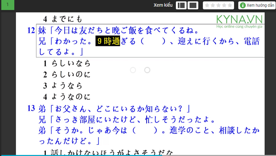 Hướng Dẫn Cách Giải Và Dịch Đề Thi JLPT N3 KYNA NN30
