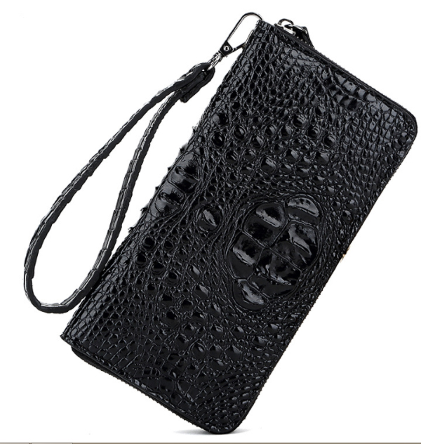 Ví nữ da bò vân cá sấu