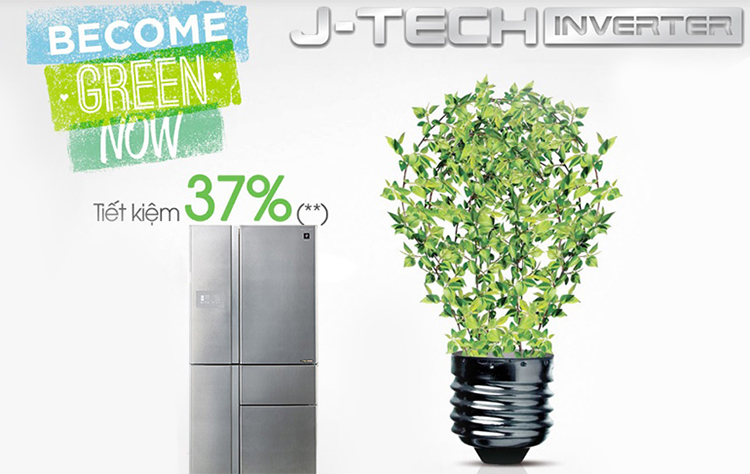 Tủ Lạnh Inverter Sharp SJ-F5X76VM-SL (665L) - Bạc