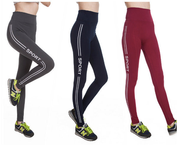 Quần tập yoga, gym nữ cạp cao YL1903 (Free Size) - Xanh
