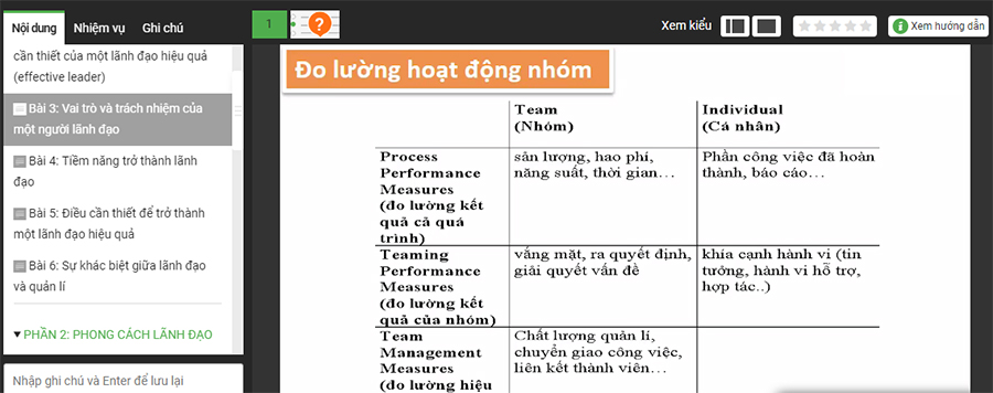 Khóa Học Tố Chất Hình Thành Lãnh Đạo Và Phong Cách Lãnh Đạo Hiệu Quả KYNA SK20