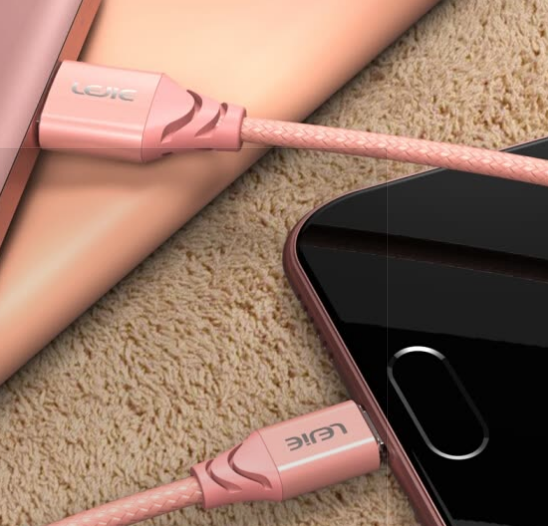 Dây Cáp Truyền Dữ Liệu/ Cáp Sạc Dây 1.5 Mét Màu Hồng Và Vàng Lok LEJIE Micro USB Android Cho Dòng Sản Phẩm Millet/ Samsung/ Meizu/ Jinli/ Oppo LUMC-2150G