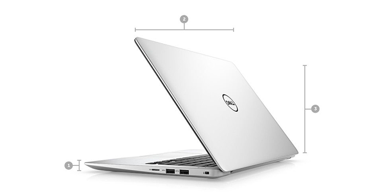 Laptop Dell Inspiron 5370 N3I3001W Core i3-7130U/Win10 (13.3 inch) (Bạc) - Hàng Chính Hãng