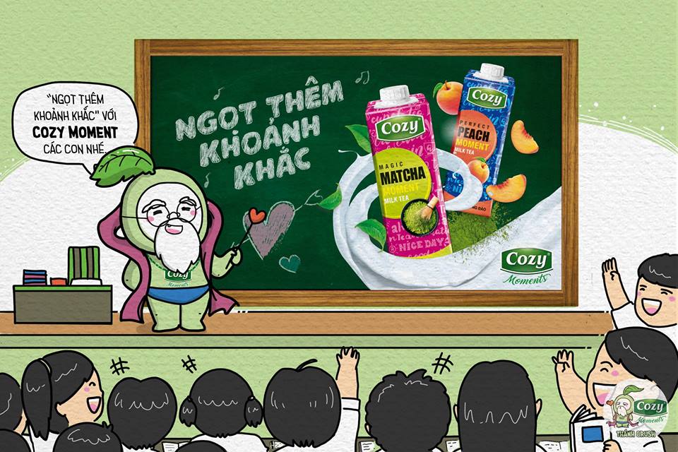 Trà sữa đóng hộp Cozy Moments hương matcha