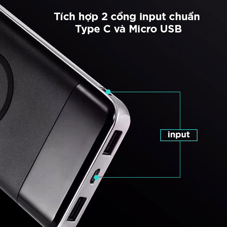 Pin Dự Phòng Kiêm Sạc Không Dây Joway 10000mAh JP150 – Hàng Chính Hãng
