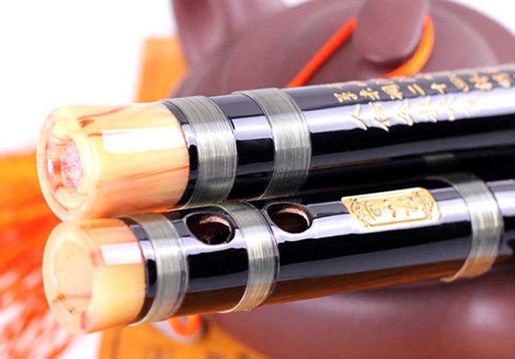 Sáo Trúc Dizi Đen Khớp Inox TAD2