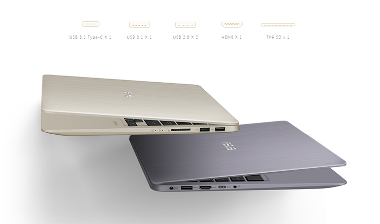 Laptop Asus Vivobook S14 S410UA-EB633T Core i3-8130U/Win 10 (14 inch) - Gold - Hàng Chính Hãng