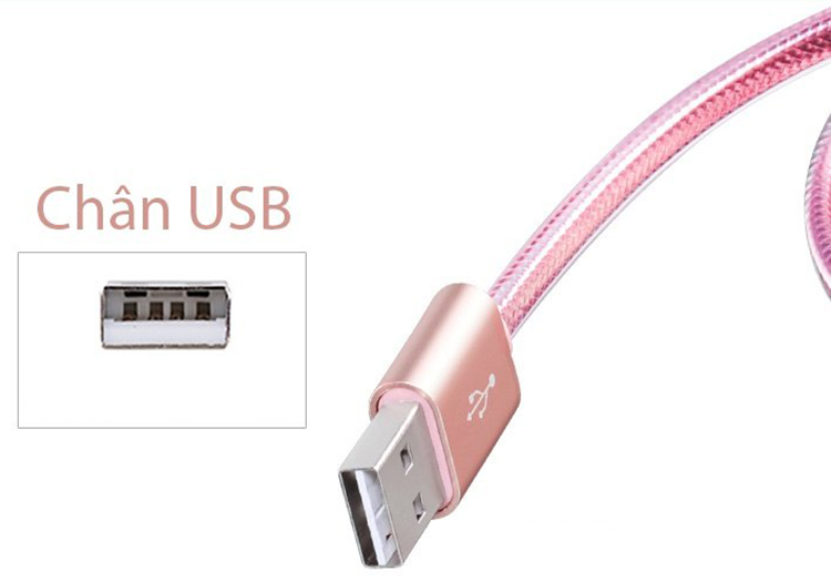 Cáp Sạc Lightning Có Đèn Báo Hoco UPL12 2m - Hàng Chính Hãng