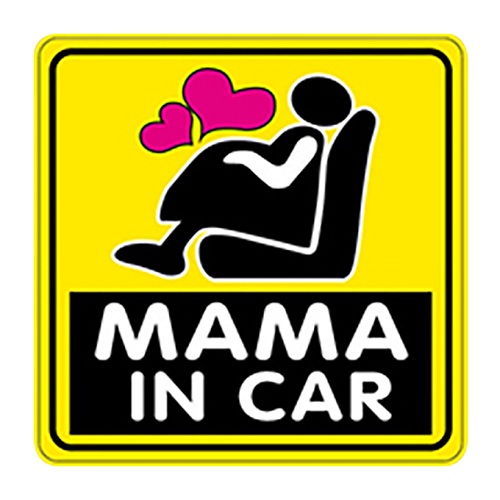 Miếng dán phản quang xe ô tô Mama In Car tiện ích