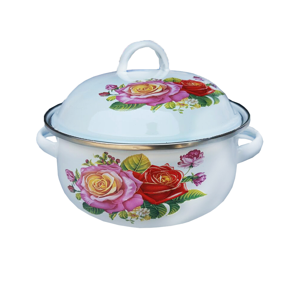 Bộ 5 Nồi Thép Cacbon Đáy Từ Tráng Men Cao Cấp H1A