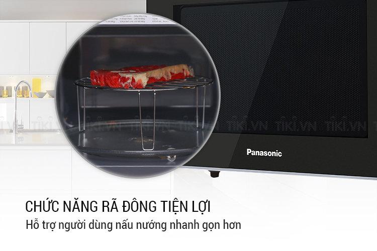 Lò Vi Sóng Panasonic NN-GT35HMYUE (800W) - Trắng Đen