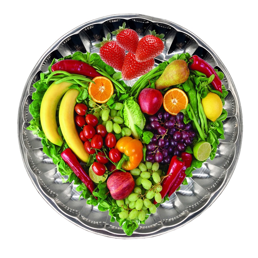 Mâm inox Hoàng Gia  size 35 đựng gà, hoa quả, ngũ quả,...