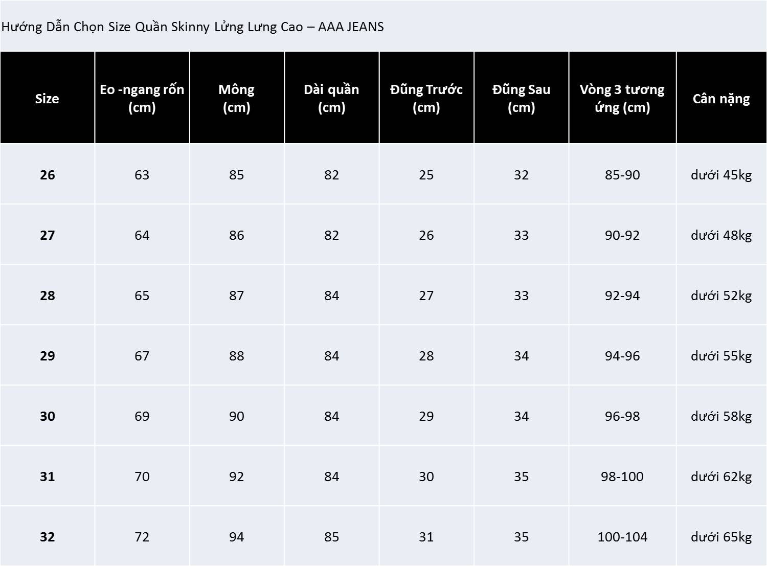 Quần Jean Nữ Skinny Lửng Xanh Sapphire - AAA JEANS