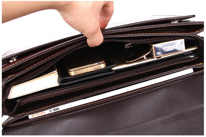 Cặp Da Nam Công Sở Khóa Số KS01