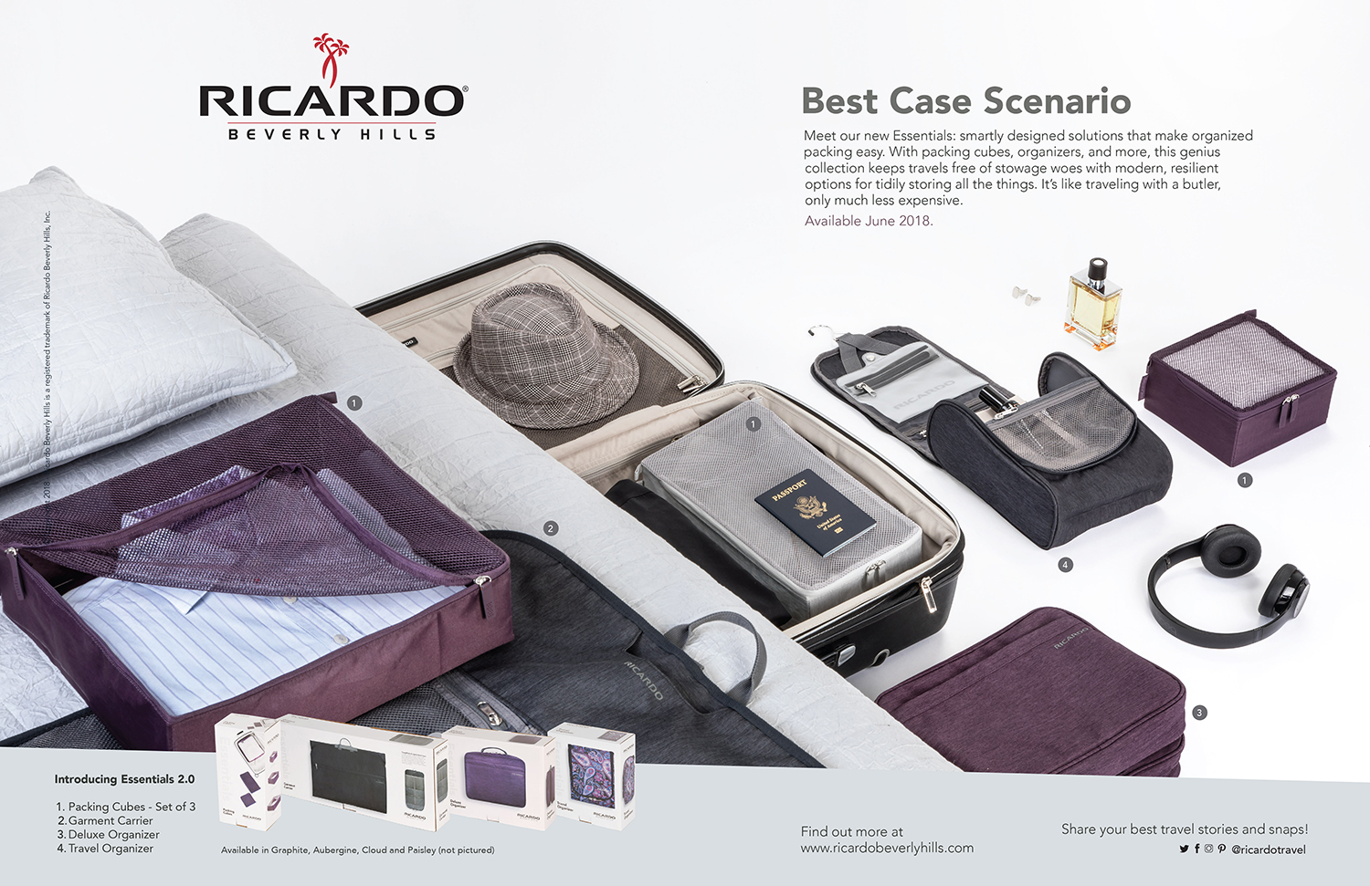 Túi treo đồ Toilet Ricardo Travel Organier