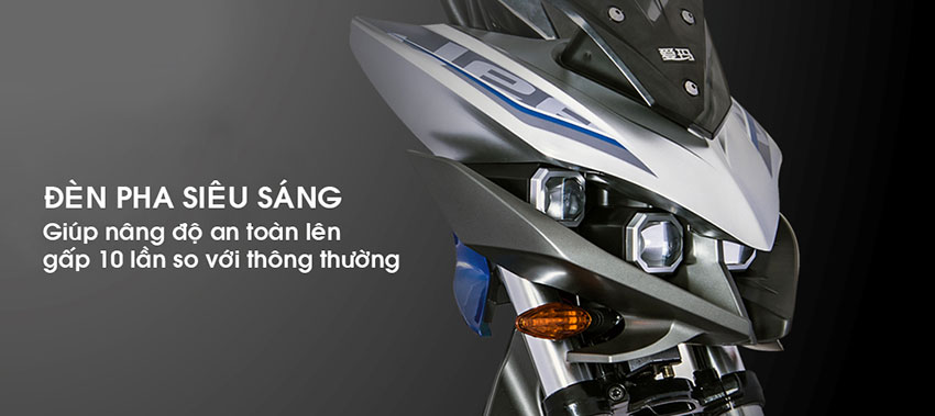 Xe Máy Điện DK Bike Jeek - Xám