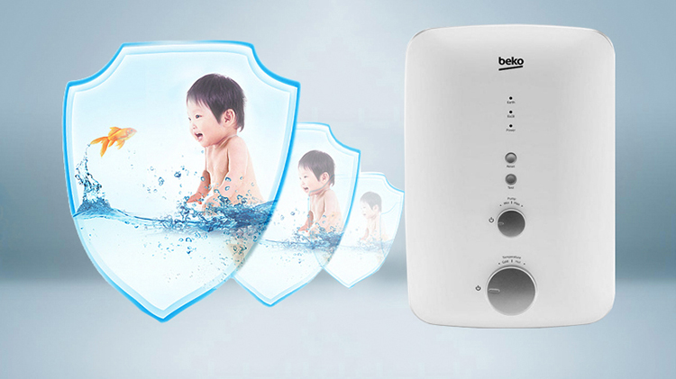 Máy Nước Nóng Trực Tiếp Có Bơm Beko BWI35S1A-213 (3500W)